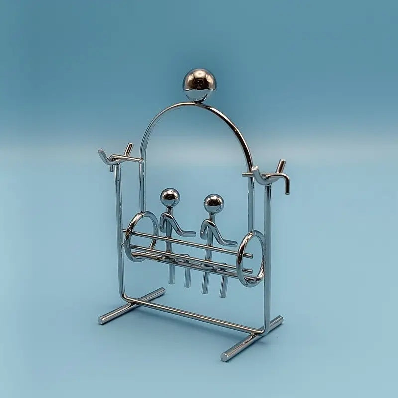 A Swinging Balance Small Iron Ornament, Newton's Physical Mechanics Desktop Decoration, Office Relax Toy Gift