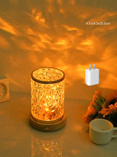 Rotating Water Ripple Small Night Light Bedroom Headboard Romantic Atmosphere