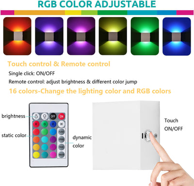 Wiring Free Rechargeable Wall Lamp USB Rechargeable Wall Lamp