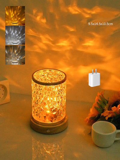 Rotating Water Ripple Small Night Light Bedroom Headboard Romantic Atmosphere