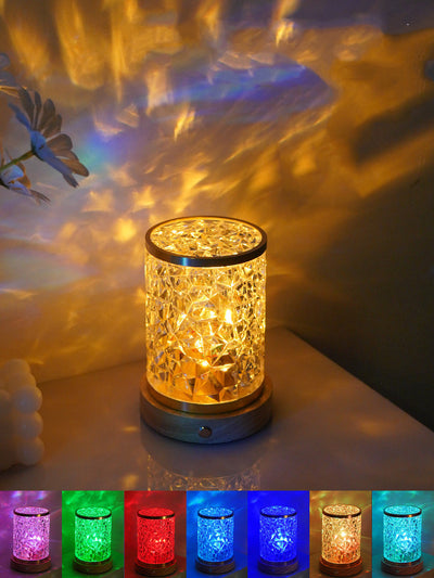 Rotating Water Ripple Small Night Light Bedroom Headboard Romantic Atmosphere