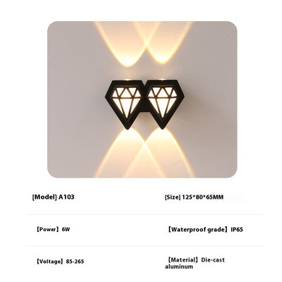 Creative Simple Personalized Wall Lamp Waterproof Led Wall Lamp