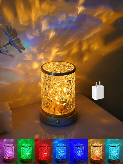 Rotating Water Ripple Small Night Light Bedroom Headboard Romantic Atmosphere