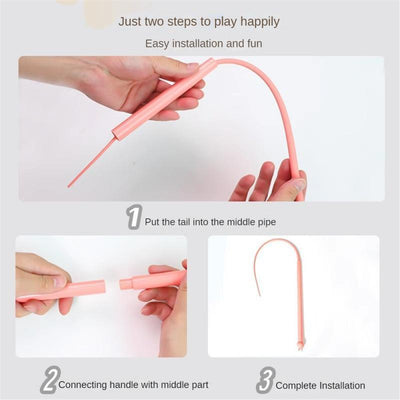 Simulated Mouse Tail Cat Toy Cat Teaser Funny Stick Silicone Long Tail Pet Interactive Toys For Cats Kitten Hunting Pet Products